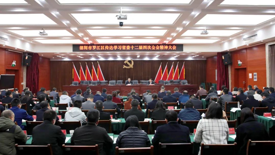 我区召开传达学习省委十二届四次全会精神大会